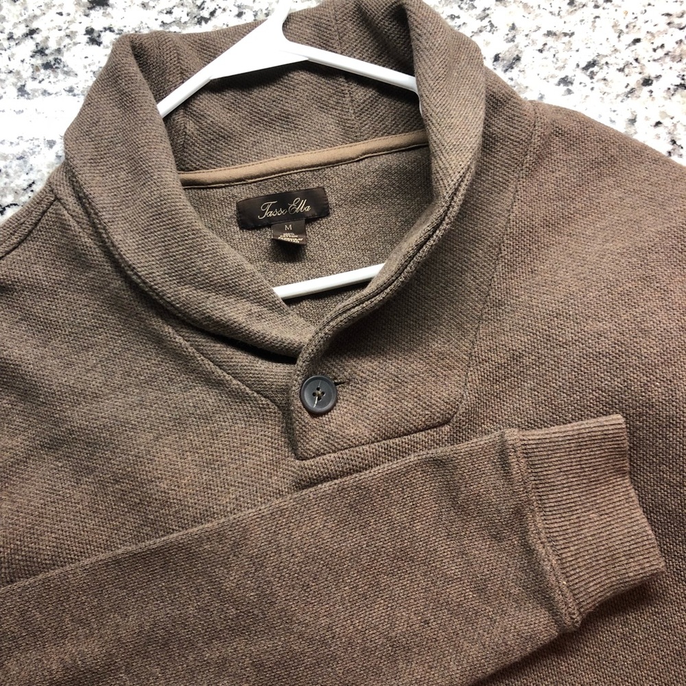 Men’s Cotton Tasso Elba Sweater - Like new!
